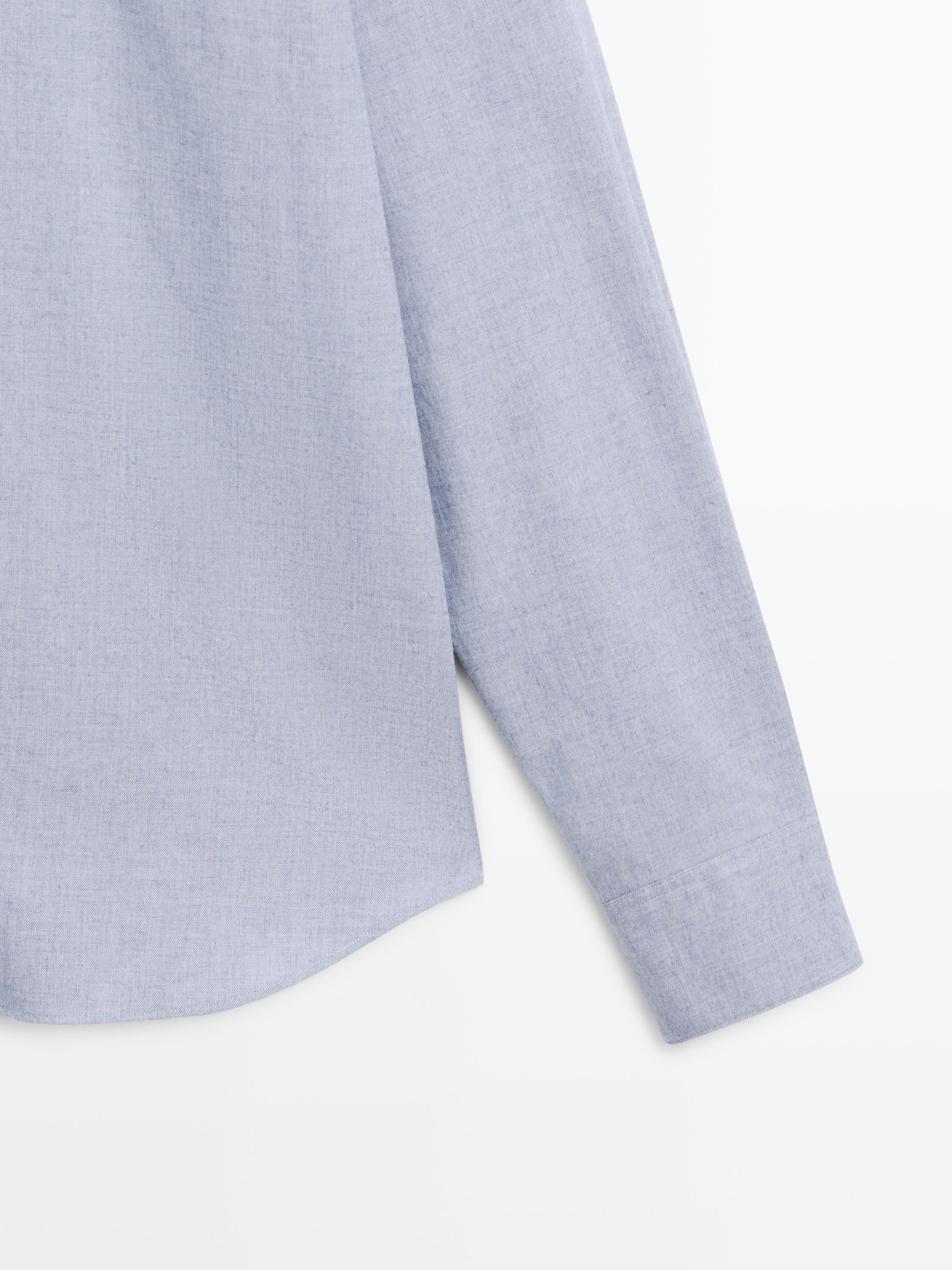 Chemise regular fit en coton chiné